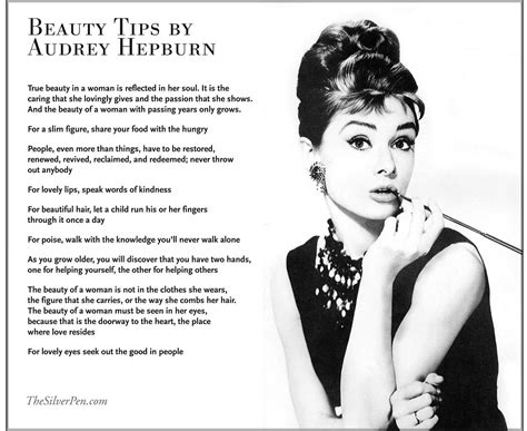 audrey hepburn poem on beauty.